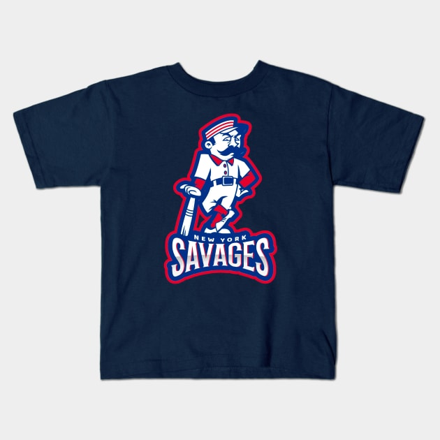 New York Savages Kids T-Shirt by Cosmo Gazoo